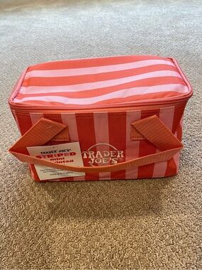Trader Joe's Strawberry Striped Mini Insulated Bag